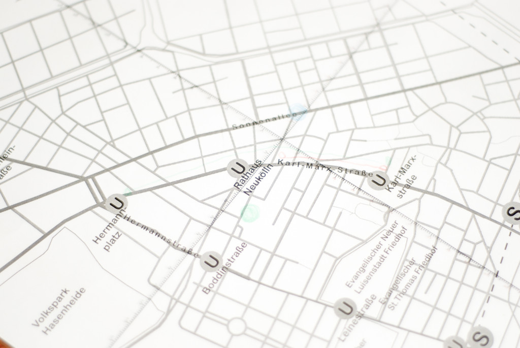 A map of streets.