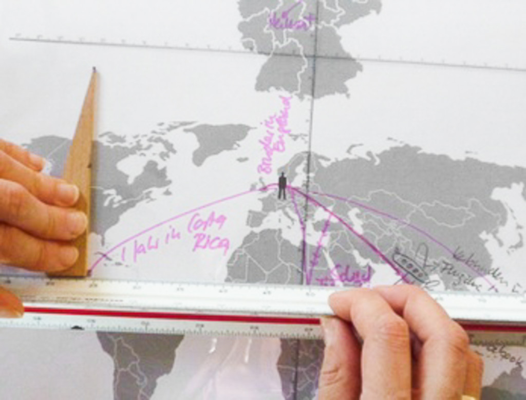 Measuring mapped distances with a ruler