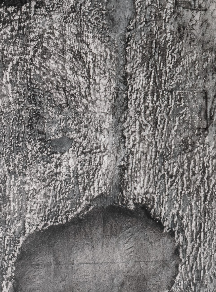 Detail of Nadia Kaabi-Linke's The Altarpiece (2015).