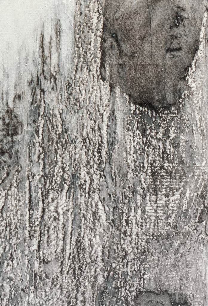 Detail of Nadia Kaabi-Linke's The Altarpiece (2015).