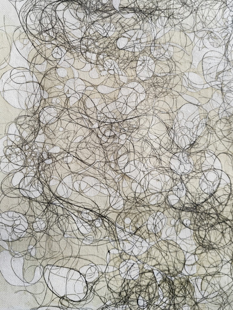 Process images of the making of a miniature painting