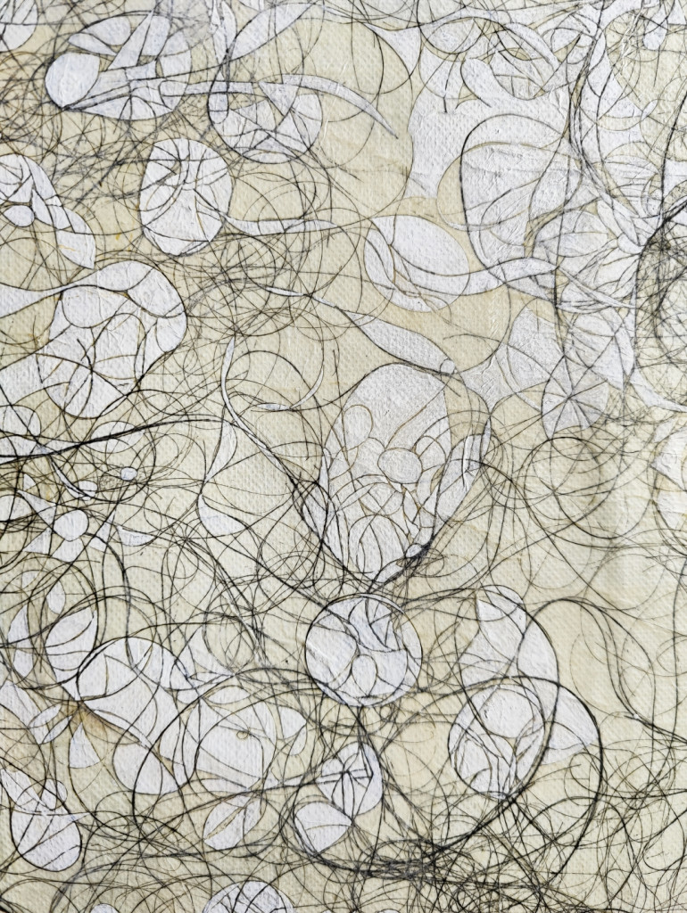 Process images of the making of a miniature painting