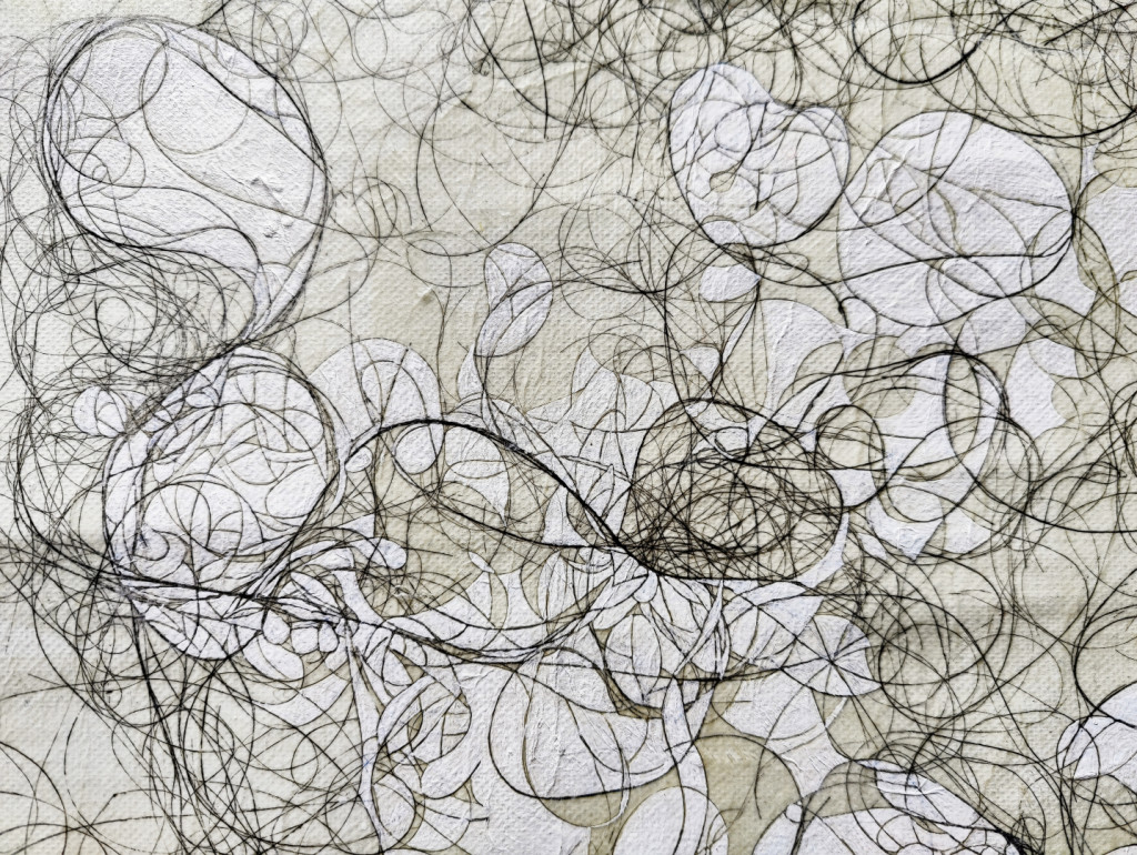 Process images of the making of a miniature painting