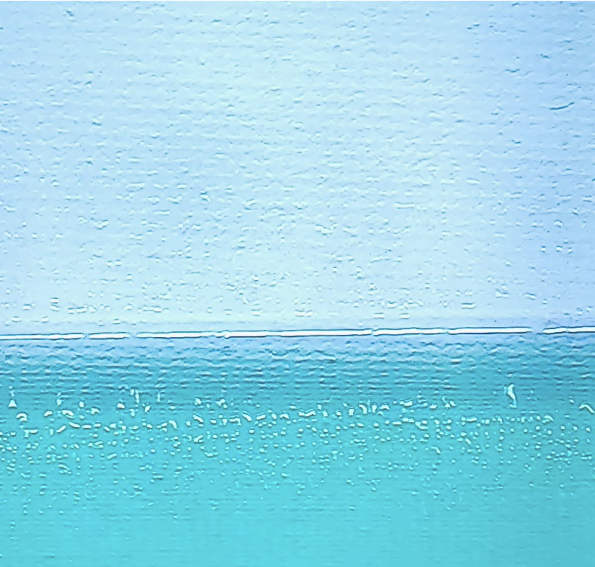 Detail of a video of the sea playing on a screen. Nadia Kaabi-Linke Under Sea Heart Beats