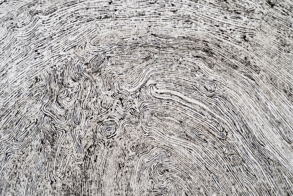 Decaying fingerprint lines.