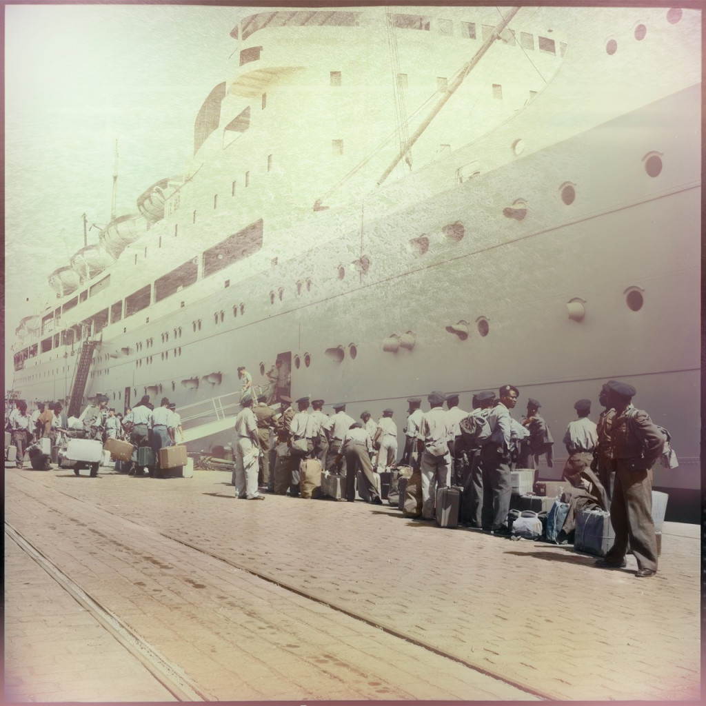 Boarding of Tirailleurs.