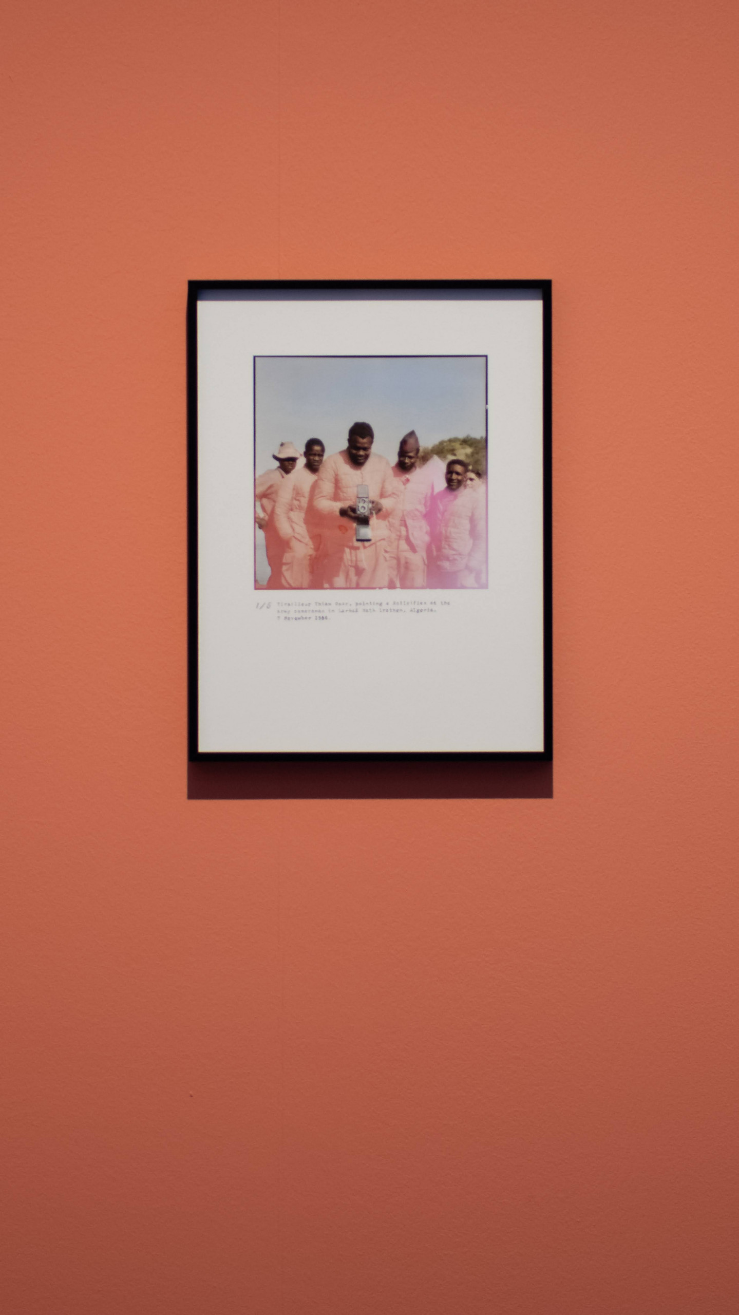 Photograph on wall